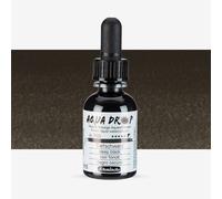 Schmincke - AQUA DROP, liquid, pigment-based watercolour colour, deep black in 30 ml pipette bottle, 24780034, for watercolour painting, urban sketching, calligraphy, handlettering, lightfast
