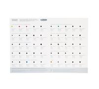 Schmincke - Horadam Aquarell Dotcard with 50 Shades - 14 999 050, for Testing All 50 Horadam Aquarell Supergran Shades