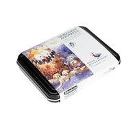 Schmincke - HORADAM® AQUARELL, Felix Scheinberger Set, 74 669 097, compact metal box, 12 finest watercolors in half pots, Special Edition