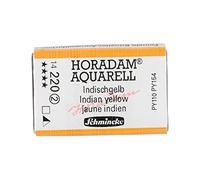 Schmincke - HORADAM® AQUARELL - Finest Artists' Watercolour Paints, 220 Indian Yellow, 14 220 043, 1/1 pan