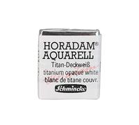 Schmincke - HORADAM® AQUARELL - finest artists' watercolours, 101 Titanium opaque white, 14 101 044, 1/2 pan