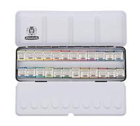 Schmincke Horadam Finest Watercolours - 24 Half Pans - Large Metal Set (74 424)
