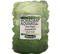 Schmincke - HORADAM® AQUARELL, Super Granulation, 14 944 044 Forest Brown, 1/2 pans, very strong granulating colors, finest, super granulating watercolors