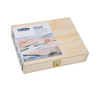 Schmincke - HORADAM® AQUARELL, Super-Granulation Set Tundra, 5 x 15 ml tubes, 74 850 097, wooden box, very strong granulating colours, finest, supergranulating watercolours