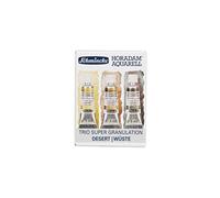 Schmincke Horadam® Aquarell, Super Granulation Trio Desert, 5 ml Tubes, 74 620 097, Cardboard Set, Very Strong Granulating colors, Finest, Super Granulating Watercolors