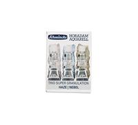 Schmincke Horadam® Aquarell, Super Granulation Trio Haze, 5 ml Tubes, 74 621 097, Cardboard Set, Very Strong Granulating Colours, Finest, Super Granulating Watercolours