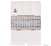 Schmincke Horadam Watercolour Paint Full Pan Metal Tin Set Of 24 Palette Use