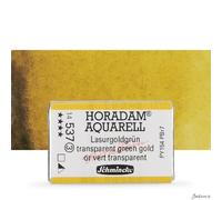 Schmincke Horadam Watercolour Paint Full Pan Transparent Green Gold For Artists