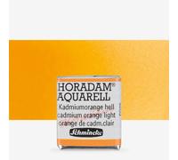 Schmincke : Horadam Watercolour Paint : Half Pan : Cadmium Orange Light