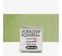 Schmincke : Horadam Watercolour Paint : Half Pan : Green Earth