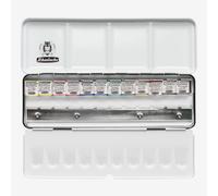 Schmincke : Horadam Watercolour Paint : Metal Set : 12 Half Pans