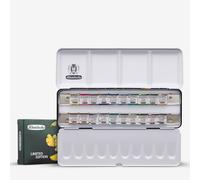 Schmincke : Horadam Watercolour Paint : Metal Tin : Ginko : 20 Full Pans