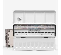 Schmincke : Horadam Watercolour Paint : Retro Set : Half Pan : Set of 12 : Metal Tin