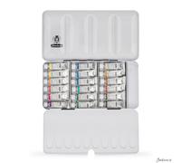 Schmincke Horadam Watercolour Paint Set Metal Tin 5ml Tubes 18 For Artists