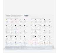 Schmincke : Horadam Watercolour Paint : Supergranulation Colours : 50 Dot Card