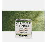 Schmincke - HORADAM® AQUARELL, Super Granulation, 14 944 044 Forest Brown, 1/2 pans, very strong granulating colors, finest, super granulating watercolors