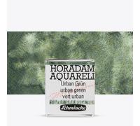 Schmincke : Horadam Watercolour Paint : Supergranulation : Half Pan : Urban Green