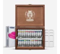 Schmincke : Horadam Watercolour Paint : Wooden Box Set : 24x5ml Tubes