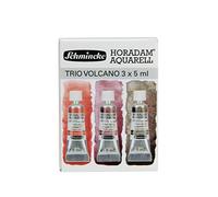 Schmincke Horadam Watercolour, Trio Volcano Set, 5 ml, 3 Volcano Colours, Highly Non-fading Strong Granulating Watercolours