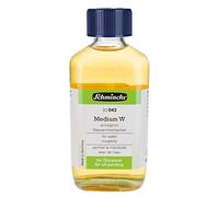 Schmincke - Medium W, 200 ml, 50 043 026, liquid auxiliary for oil painting, enables water miscibility of oil paints, low odor