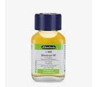 Schmincke - Medium W, 60 ml, 50 043 025, liquid auxiliary for oil painting, enables water miscibility of oil paints, low odor