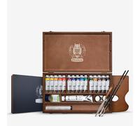 Schmincke : Norma : 'Traditional' Artists' Oil : Wooden Box : 15 x 35ml & 120ml White