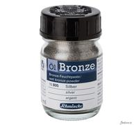 Schmincke Oil Bronze Powder Silver 50ml For Iridescent Oil Painting Effects