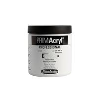 Schmincke - PRIMAcryl® finest brilliant acrylic paint, titanium white, 237 ml jar, 13 101 019, premium acrylic paint, acrylic painting, professional quality