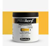 Schmincke : Primacryl : Professional Heavy Body Acrylic Paint : 237ml : Titanium Gold Yellow