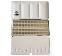 Schmincke Watercolour Tin - Empty Metal Box Holds 48 Half Pans or 24 Whole Pans
