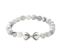 Schmuck Bracelets 8 mm White Turquoise Octopus with Zirconia for Him and Her, Partner Bracelet for Men and Women - 19 cm Household faucets