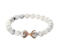 Schmuck Bracelets 8 mm White Turquoise Octopus with Zirconia for Him and Her, Partner Bracelet for Men and Women - 19 cm Household faucets