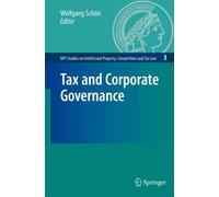 Schn - Tax and Corporate Governance - New hardback or cased book - 76 - P555z