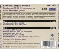 SCHNABEL PLAYS SCHUBERT: SONATAS NOS. 17, 20, 21, IMPROMPTUS, MARCHE NEW CD