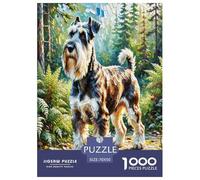 Schnauzer 1000 Pieces Animal Jigsaw Puzzles with Paper Art Home Decors Adult Fun Challenges 70x50cm/1000pcs