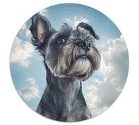 Schnauzer 1000pcs Animation Jigsaw Puzzles Impossible Puzzle Beautiful Decoration for Adults And Kids 1000pcs (67.5x67.5cm)