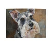Schnauzer Art Painting Adults 500 Pieces Puzzles-Jigsaw Wooden Puzzle for Adults Elderly