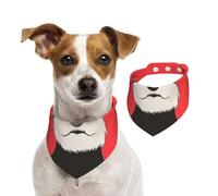 Schnauzer Buddy Dog,Dog Bandanas Cotton Pet Scarf Adjustable Bibs for Pet,L