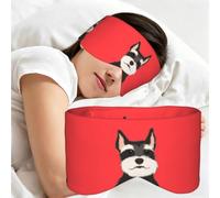 Schnauzer Buddy Dog, Sleep Mask for Home Travel, Full Eye Covers Light Blocking Eye Mask Sleep Eye and Ear Muffs