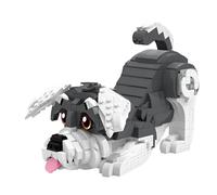 Schnauzer Building Set, 757Pieces Dog Pet Mini Micro Building Bricks Kit with Hidden Storage Box, Animals Model Toy, Home Office Desk Decor, Gift for Adults Dog & Animal Lovers