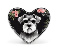 Schnauzer Button Pin Design Your Own Personalized Pin Cute Button Badge Exquisite Heart Badge Fashion Brooch Metal Decorative Lapel Pins for Hat Clothes Backpack