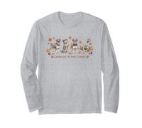 Schnauzer Channeling Inner Pumpkin Fall Dog Long Sleeve T-Shirt