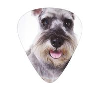 Schnauzer Dog Cute,12 Pcs Guitar Pick,3 Different Thickness Plectrums for Acoustic Guitar Bass Ukulele (0.46mm 0.96mm 0.71mm)
