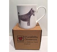 Schnauzer Dog Fine Bone China Mug in Gift Box - Handmade in Stoke on Trent, England