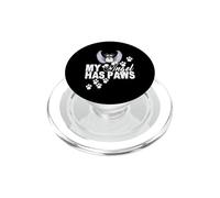 Schnauzer Dog MemorialMy Angel Has Paws Love Sympathy PopSockets PopGrip for MagSafe
