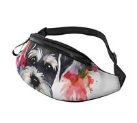 Schnauzer Fanny Pack for Men Women Fashion Running Waist Packs Waterproof Crossbody Bags Everywhere Belt Bag with Adjustable Strap Sports Hip Pack for Travel Wallet