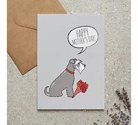 Schnauzer (Grey) Mother's Day Card