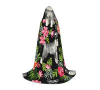 Schnauzer Hooded cloak, fit for elf/wizard role-playing, costume parties, and cold weather gatherings