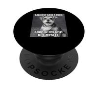 Schnauzer I Almost Gave A Fuck Funny Meme Quote PopSockets Adhesive PopGrip