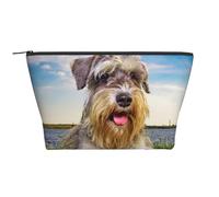 Schnauzer Lawn Pets Gray Dogs Chnauzer, Toiletry Pouch Makeup Bag Cosmetic Bag Portable Travel Toiletry Bag